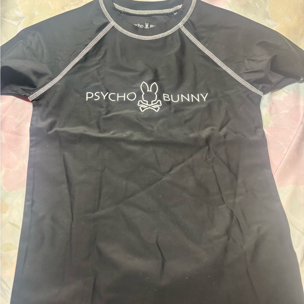 Psycho Bunny Black Kids Swim Shirt